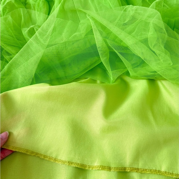 New 💚 Lime Green Tiered Ruffled Dress - Picture 13 of 17
